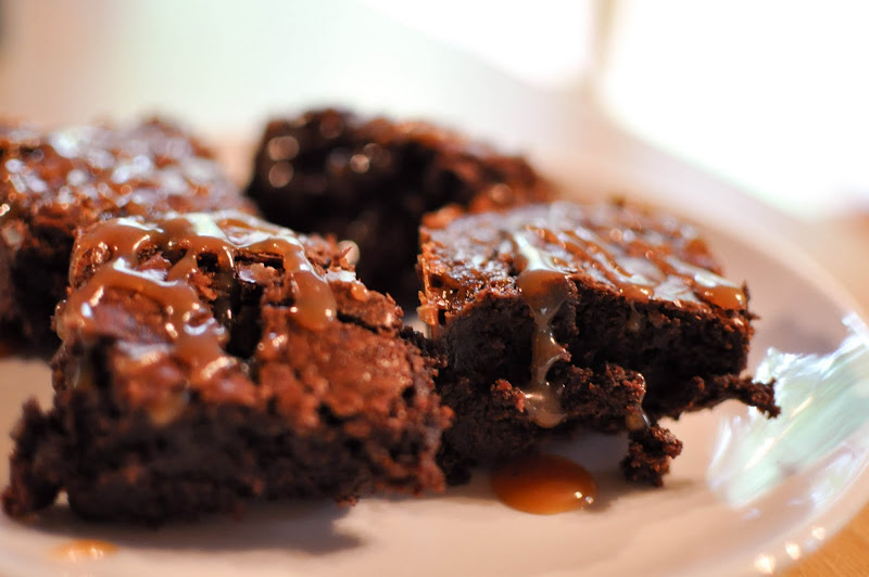 Sea Salt Caramel Brownies (from Tasty Kitchen ) title=