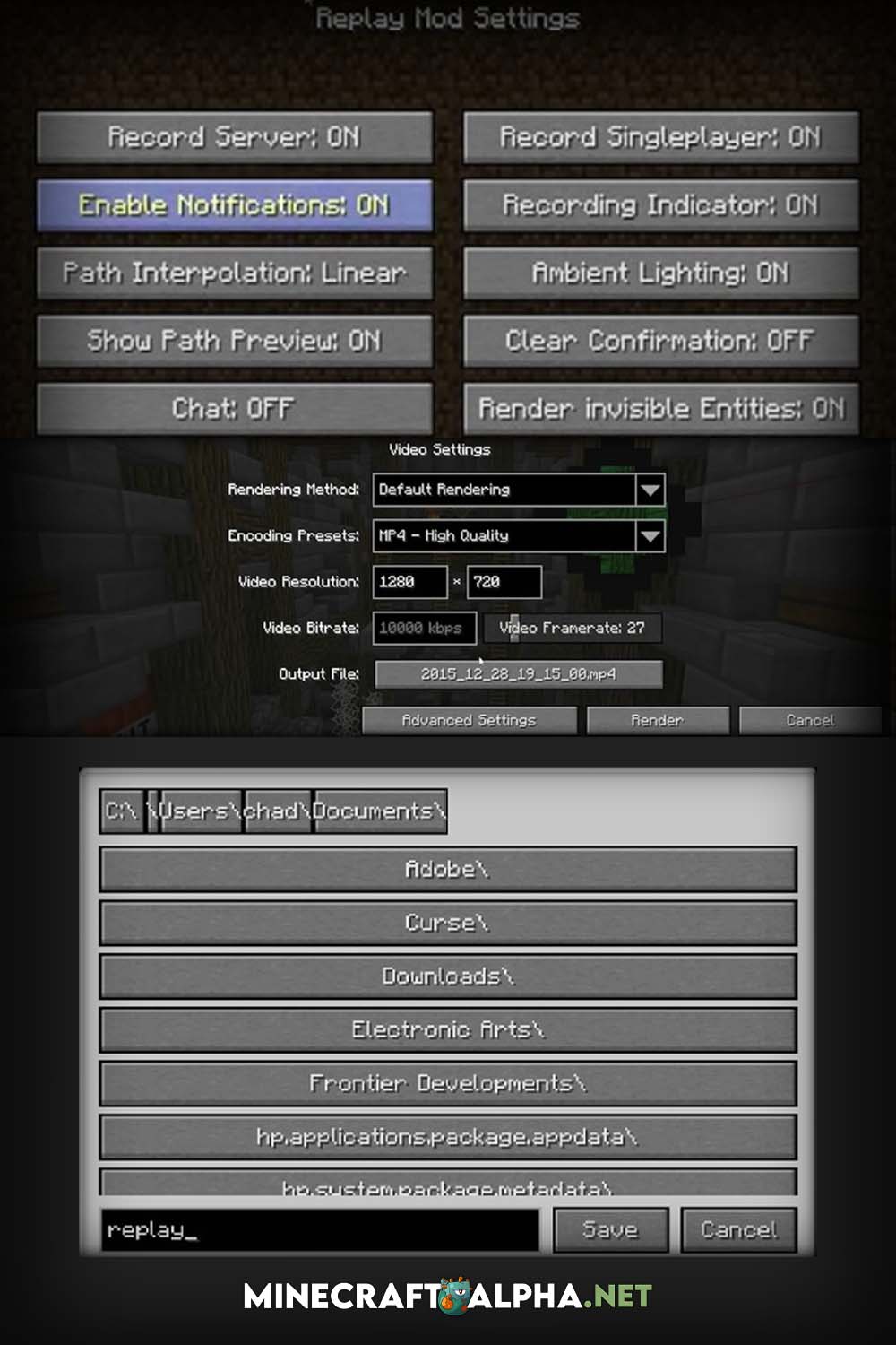 Minecraft Replay Mod 1.19, 1.18.2, 1.17.1 (Record, Relive, Share Your Experience)