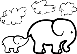 Adorable Elephant Coloring Pages For Kids Ideas