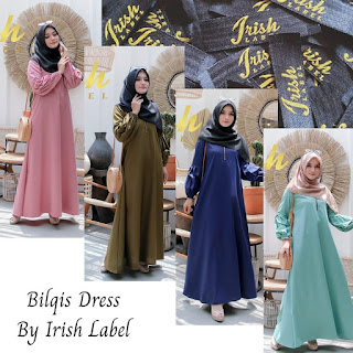 BILQIS DRESS BY IRISH LABEL - Gamis Muslim Terbaru