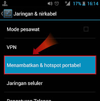 Cara Menjadikan Android Sebagai Modem WIFI dengan Tethering