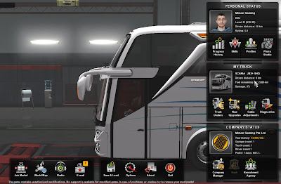 Cara Mod XP dan Uang di Euro Truck Simulator 2 PC