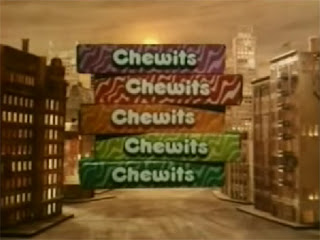 Chewits 50th Anniversary - packaging from 1976 advert