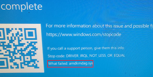 Fix amdkmdag.sys BSOD Blue Screen error in Windows 10 or 11