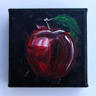 red apple painting