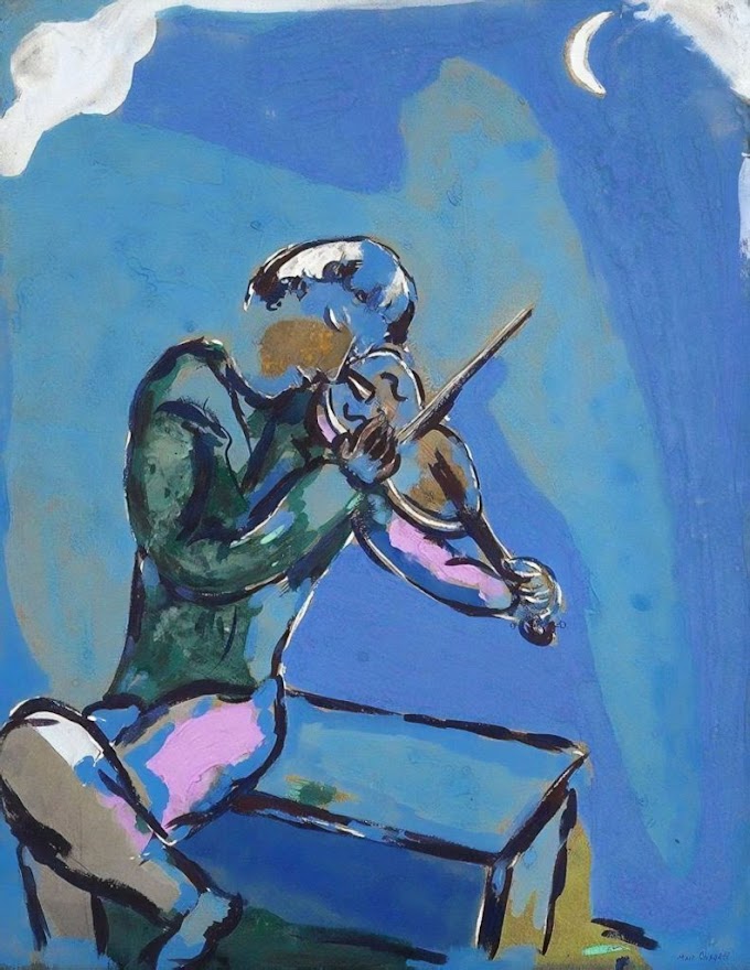 Марк Шагал   -  «Синий скрипач» 