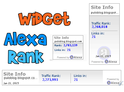 Widget Alexa Rank