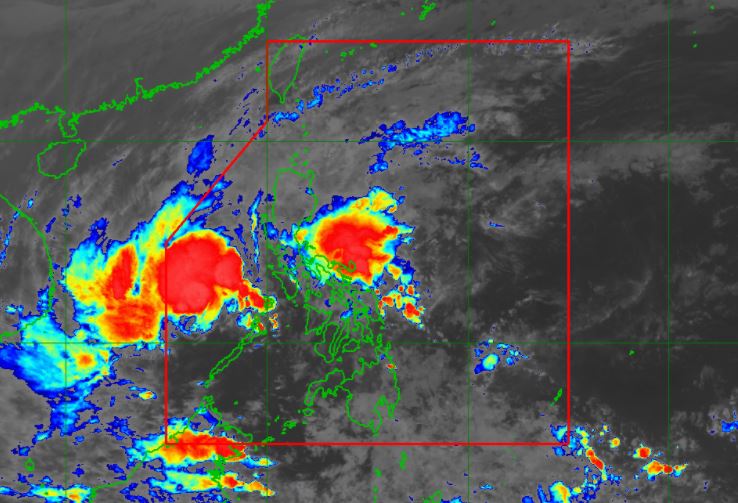 Satellite image of Tropical Depression 'Vicky'