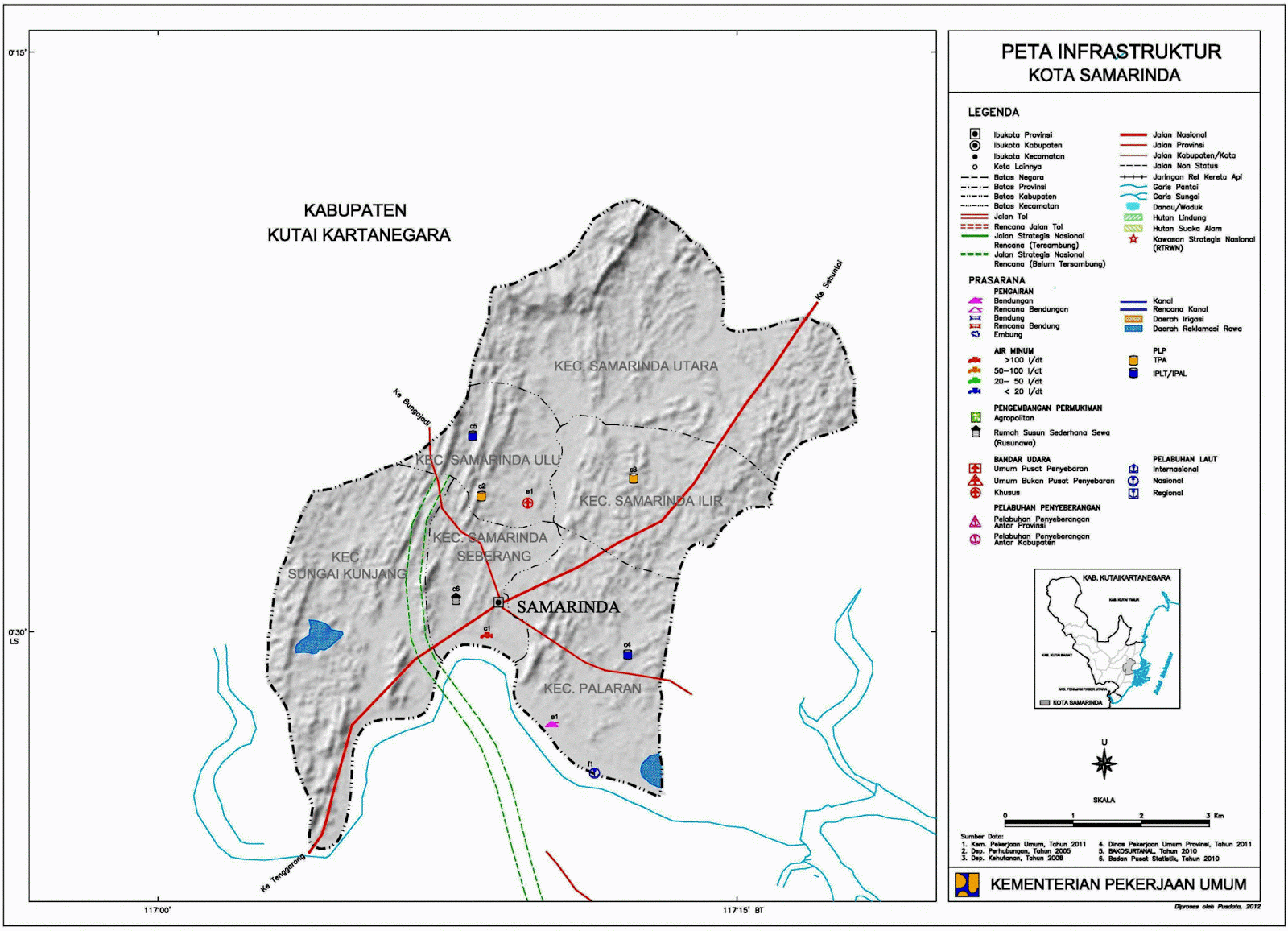  Peta  Kota  Peta  Kota  Samarinda 