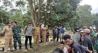 Tegas, Forkopimcam Bunut Hulu Larang Aktivitas PETI di Dusun Ketam Jaya Desa Sungai Besar