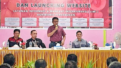 Sekda Tahlis Gallang Resmikan Klinik Agribisnis dan Launching website LIMI 