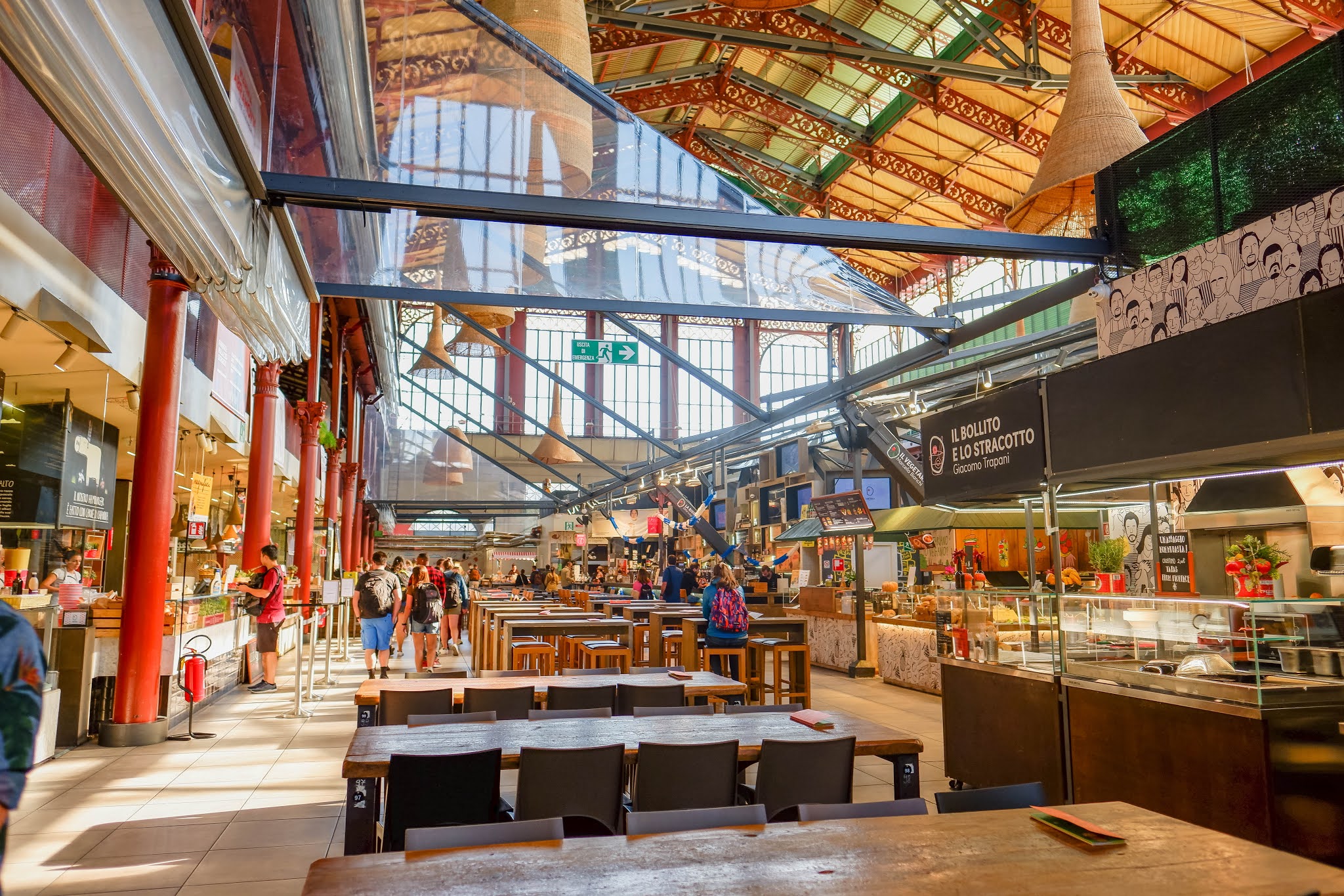 Mercato Centrale Florence, Florence Italy, Restaurant florence italy