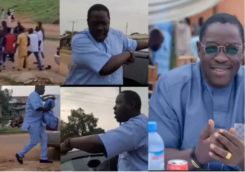 Confussion As Veteran Actor Ogogo Fights Dirty With ‘Greedy’ Area Boys On The Streets Of Ogun State [Video]
