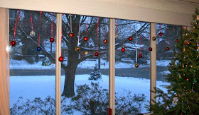 Christmas Ornament curtains :: All Pretty Things