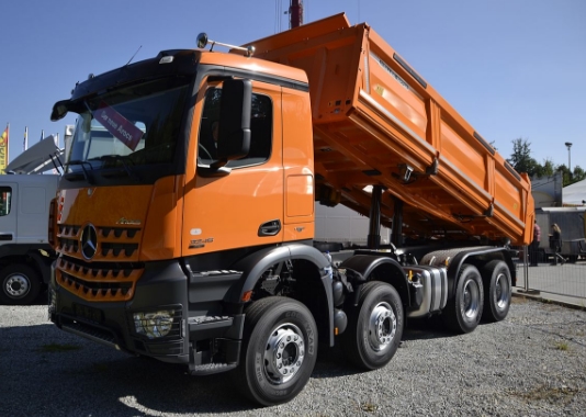 Dump truk tronton - orange keren