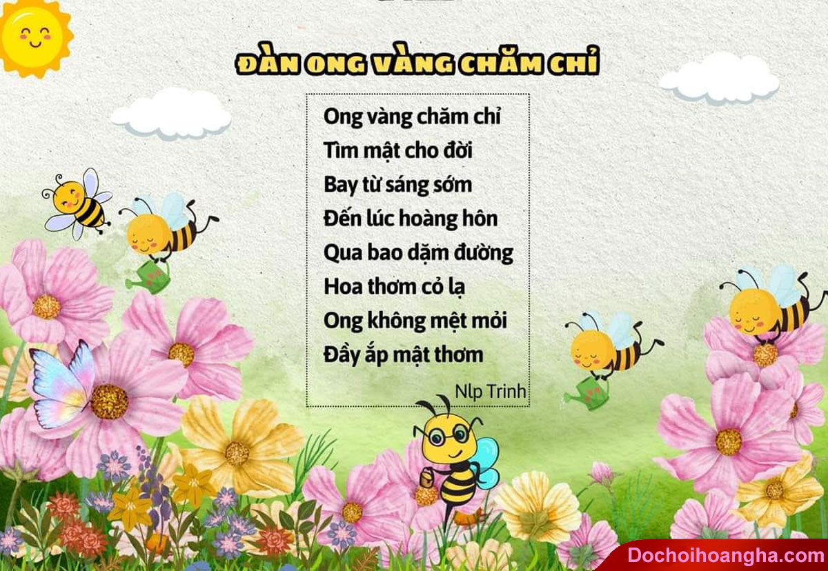bài thơ đàn ong vàng chăm chỉ