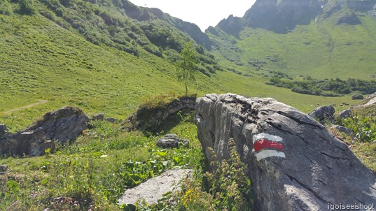 Hiking the Northface trail from Allmendhubel to Gimmelwald 