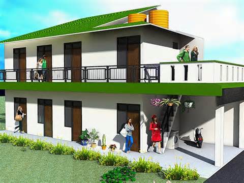 TIPS UNTUK DESAIN RUMAH  KOST MINIMALIS 2  LANTAI  CV 