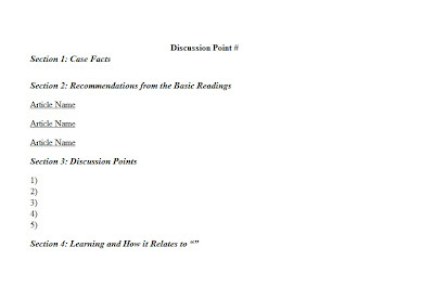 Point Of Discussion Word Template