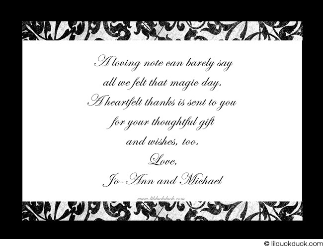 wedding card message