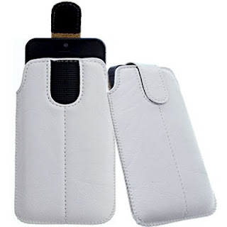 XL-WHITE SECURED POUCH CASE COVER HOLSTER POCKET WALLET fOr Asus Padfone