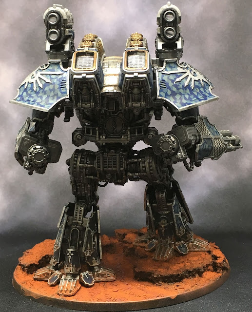 Adeptus Titanicus Legio Tempestus Warlord Battle Titan WIP - light box