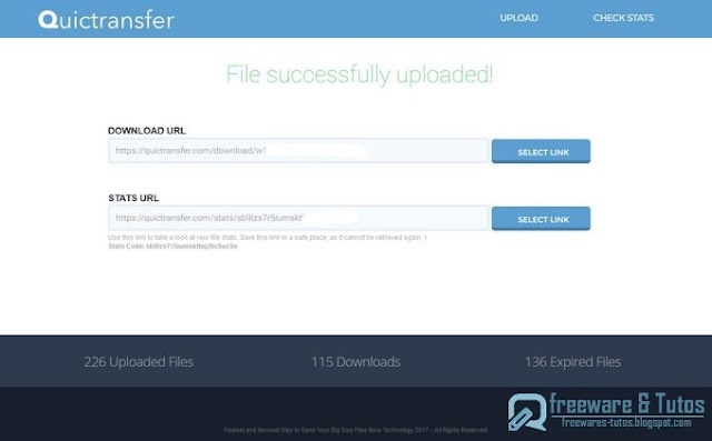 Quictransfer : un nouveau service pour envoyer des fichiers sans limite de taille