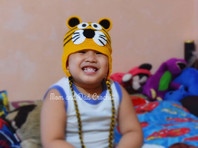 crochet, tiger hat, hat