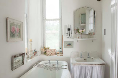 white bathroom interior