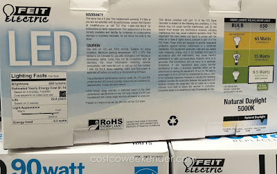 Costco 736223 - Save on your energy bill with the Feit Electric BR30 LED Flood Light Bulb