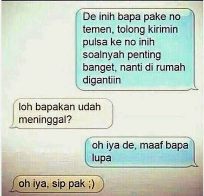 SMS Penipuan Paling Kocak