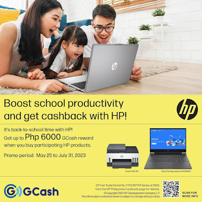 Top Quality Devices Up for Grabs in HP's GCash ‘Back-to-School’ Promo Earn up to P6,000 Cashback in HP’s Annual Tradition
