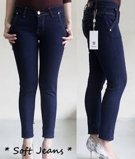 Celana Jeans Wanita Bahan Soft jeans, Celana jeans Wanita channel