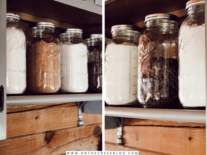 mason jar baking supply storage | on the creek blog // www.onthecreekblog.com