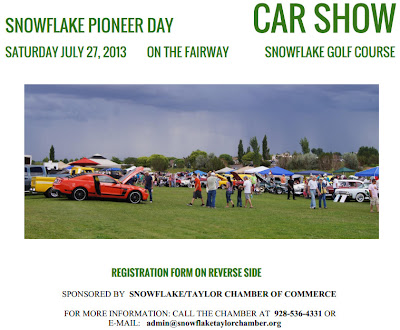 You are free to visit Pioneer day car show in Snowflake because there is no admission charge.