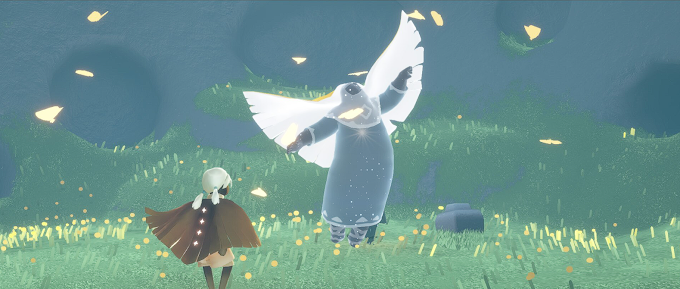 Captura de tela feita durante o jogo Sky