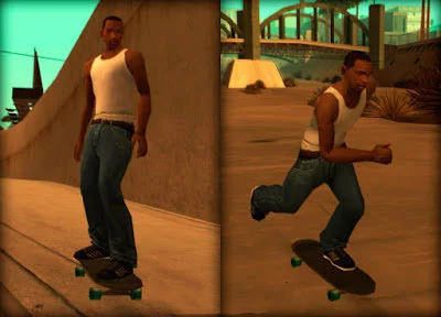 Skateboard Mod in GTA San Andreas PC Free Download