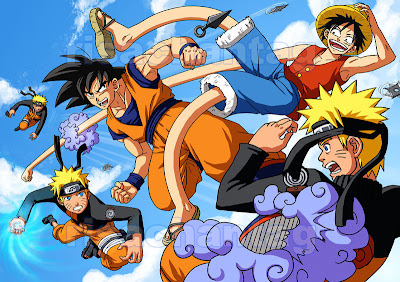 goku vs naruto vs luffy