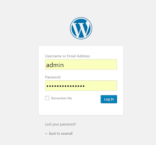 Login wordpress.