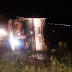 ÔNIBUS COM ESTUDANTES DE ÁGUAS BELAS CAPOTA NA BR-423, EM GARANHUNS