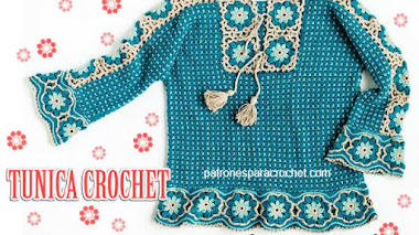 Patrones de Túnica Crochet con Estilo Folk