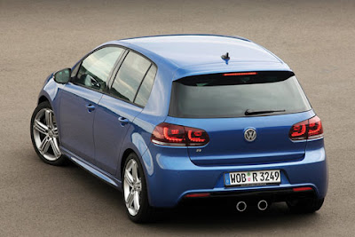 2011 Volkswagen Golf R Rear Top View