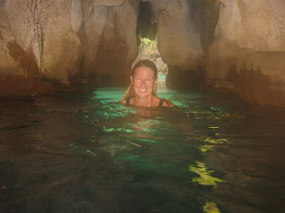 Wendy enjoying the undewater caves