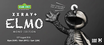 Sesame Street Elmo XXRAY Plus Mono Edition 8.5” Vinyl Figure by Jason Freeny x Mighty Jaxx