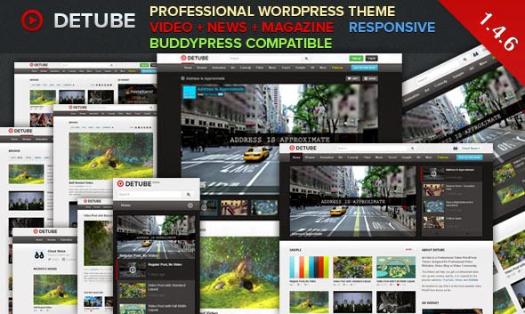 deTube Professional Video WordPress Theme Free Download v1.4.8 - Themeforest