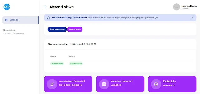 Aplikasi Absensi Siswa dengan Qrcode Berbasis Web