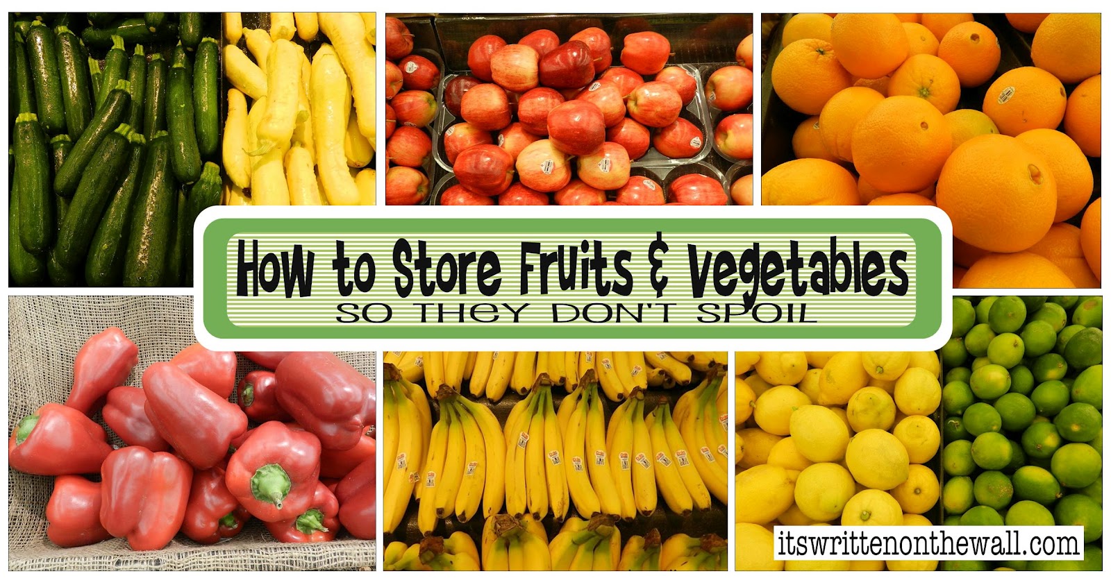 It's Written on the Wall: Fabulous Tips on Storing Your Fruits ...