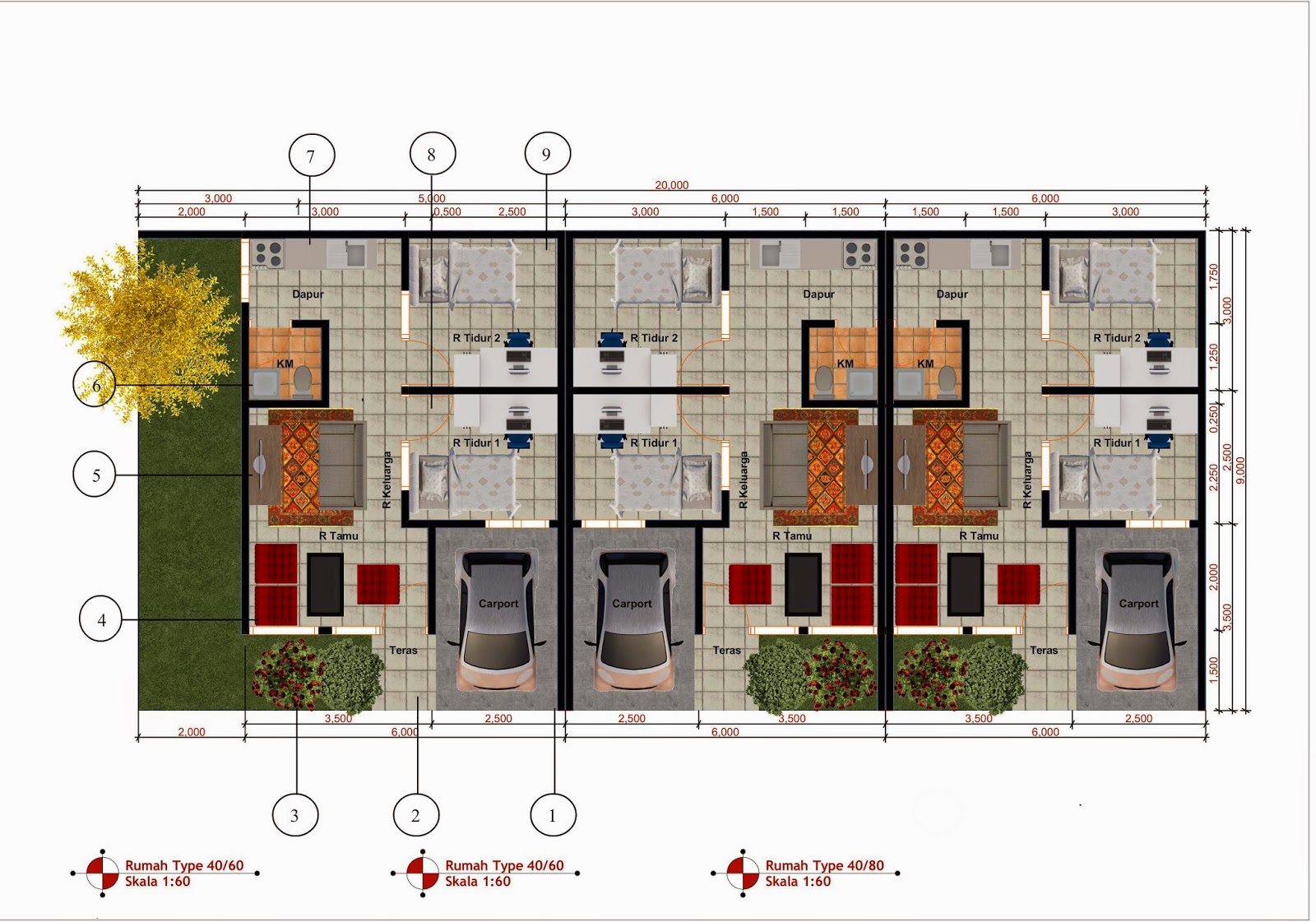 67 Desain Rumah  Minimalis Dengan 2 Carport Desain Rumah  