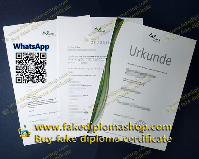 AKAD University transcript, AKAD University diploma