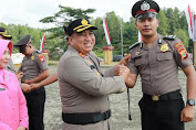 Kapolres Toraja Utara Pimpin Upacara Korps Raport Kenaikan Pangkat 11 Personel Periode 1 Juli 2023